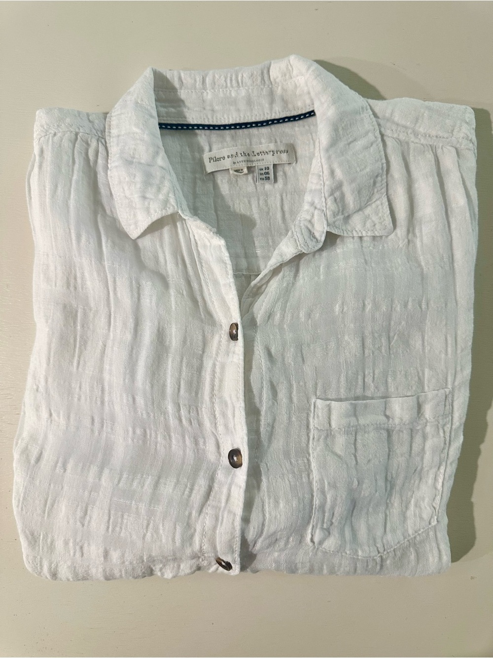 Anthropologie Pilcro top, size 6